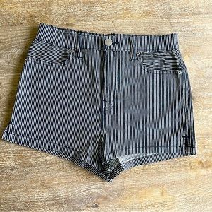 NWOT BDG Denim High Rise Cheeky Striped Shorts
